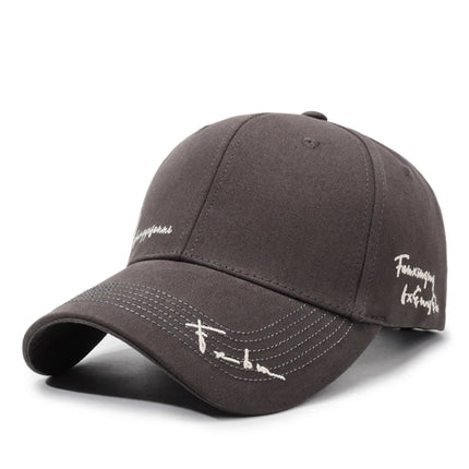 Deep-Top Large-Brim Baseball Cap for Women, 2026 New Style, Face-Slimming, Wide Brim, Summer Sun Protection Hat, Embroidered Letters, Fashionable for Men
