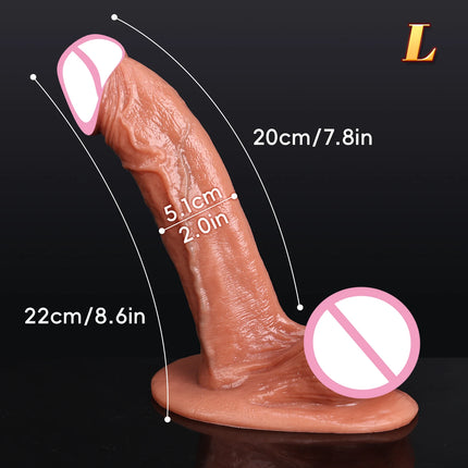 XXL Soft Skin Feel Realistic Dildo Adult Sex Toys for Women Men Big Suction Cup Soft Double Silicone Masturbators Dildos Penis