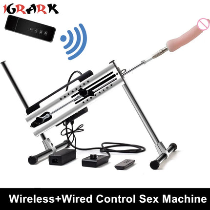 120W Strong Power Wireless Remote Control Sex Machine Automatic Vibrators Realistic Dildo Sex Toys For Women Men 18+ Adult Games