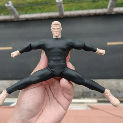 1/12 Scale Black Tight Fitting Suit Set（Top & Pants） Model for 6'' GWtoys