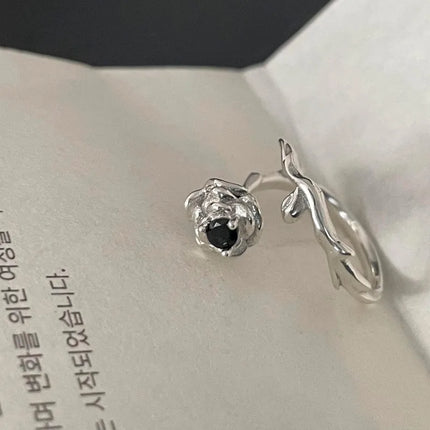 925 Sterling Silver Open Finger Ring Punk Heart Irregular Geometric Stackable For Women Girl Jewelry Gift Dropship Wholesale