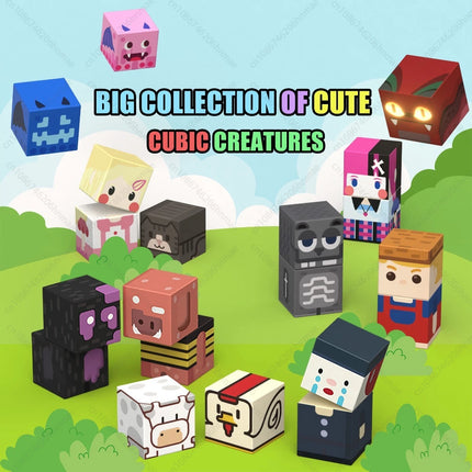 Magnetic Building Blocks Mine World Character People Animal Brick Cubes STEM Educational Family Toy Gift for Boys Girls Children