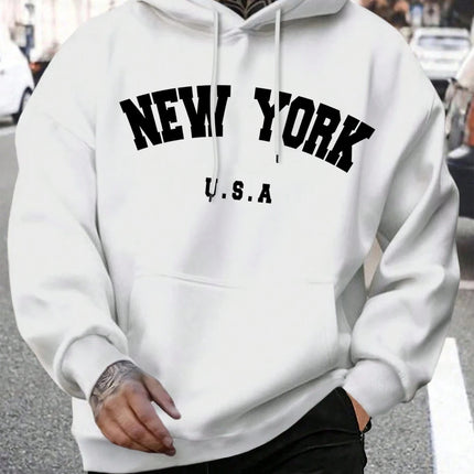 Brooklyn Est 1998 New York Printing Men Hoodies Harajuku Crewneck Hoodie Fashion Oversize Hoody Autumn Comfortable Tracksuit