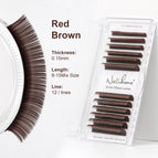 Red Brown / LU / 0.15MM|Mix 8-15mm