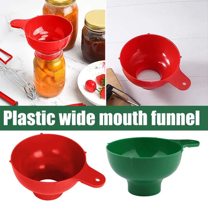 High-end Wide Mouth Funnel Plastic Popular Salad Dressing Liquid Wide Tools Gadgets Mouth Hopper Funnel Kitchen Canning Filter