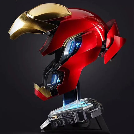 Marvel Iron Man 1:1 Scale MK50 MK5 MK17 Helmet with Voice Control And Light-Up Eyes Adult Wearable Collectible Model Toy Xmas