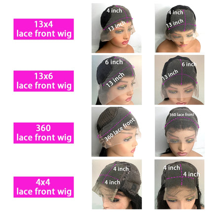 13x4 13x6 Hd Body Wave Human Hair Wigs 200 Density Transparent Pre Plucked Lace Frontal Wigs 40 44 Inch Glueless Wigs Human Hair