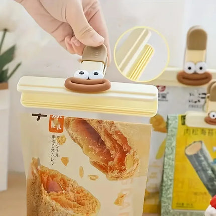 2/6 Pcs Creative Snack Sealing Clip Food Preservation And Moisture-Proof Sealing Clip Multifunctional Office Long Tail Clip