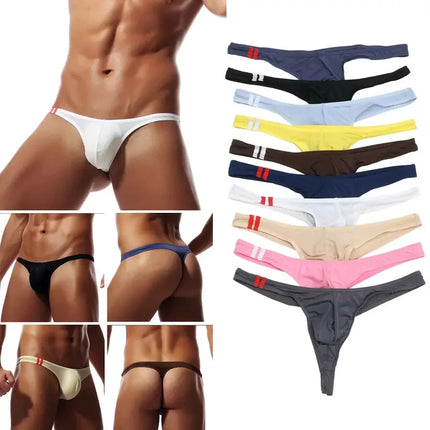 Men's Thongs G String Sexy Gay Sissy Underwear Briefs Man Jockstrap T Back Underpants Penis Pouch Breathable Panties