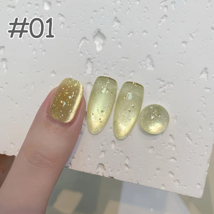 1-6PCS Popular Winter Internet Celebrity Hot-selling Northern Lights Cat Eye Magnet Gel Nail Polish Nail Art Nail Supplies