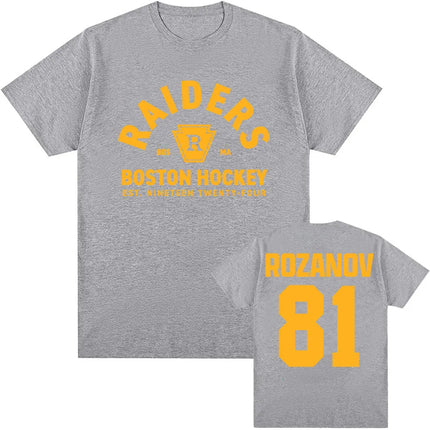 TV Heated Rivalry Llya Rozanov 81 Boston Raiders Tee Women Men Clothing Short Sleeve Cotton Fashion T-shirt Graphic Print TShirt