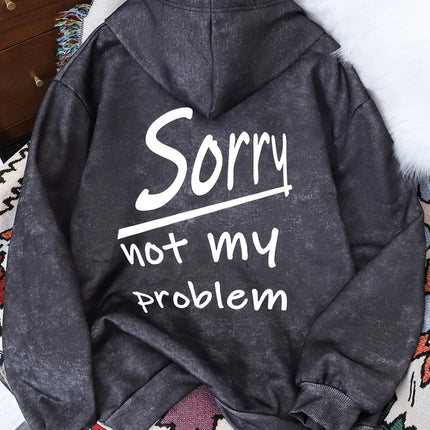 Basic Polyester Hoodie Alphabet Print 100_ Polyester Women Autumn and winter  Comfortable Pullover Crewneck Loose Female Clothes