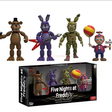 In Stock FNAFs bear's midnight harem five nights Bonnie/Freddy/Chica/Foxy Action Figure Model Toys Birthday Children's Gifts