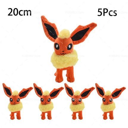 Wholesale Pokemon Plush 5Pcs/Lot Mimikyu Caterpie Oddish Garchomp Phantump Umbreon Sylveon Stuffed Animal Peluche Christmas Gift