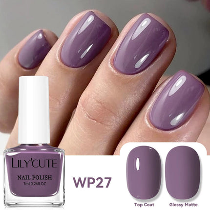 LILYCUTE 7ml Holographics Nail Polish Colorful Shining Effect Air Dry Glitter Nail Art Varnish No Need Lamp Nail Care Polish