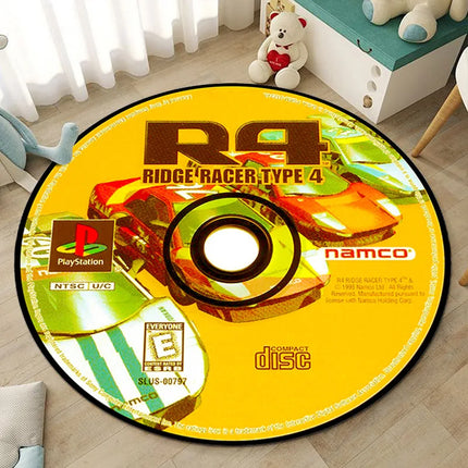 CD living room round rugs, custom rugs, play game mat, carpet bedroom, children's room, racing picture and custom carpet
