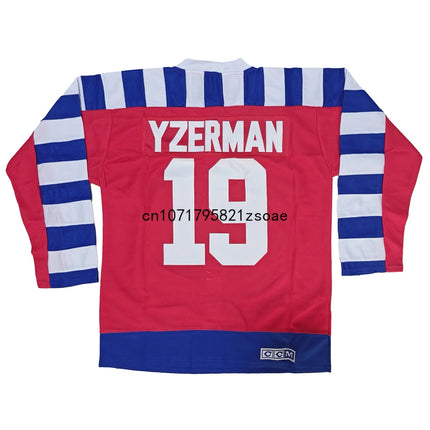 Wayne Gretzky Jersey 1992 Retro Ice Hockey Jerseys 19 Steve Yzerman Jersey 16 Brett Hull Jersey 75th All Stitched Us Mens M-3XL
