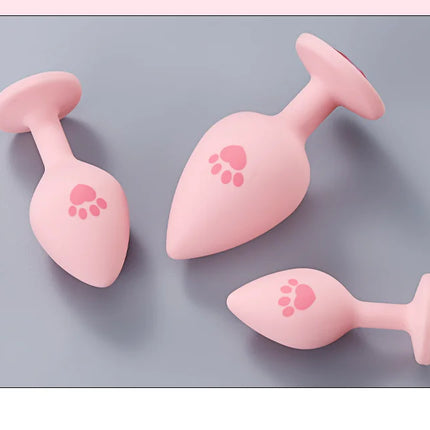 Runyu Cat Paw Anal Plug Sexy Adult Fetish Butt Plug Sexy Gadgets Penetration Anal Toy with Hairball Fox Tail But Pluk Sex Toys