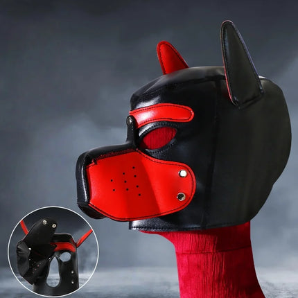 SM sex dog head mask for men and women to wear head covers for role-playing adult sex toys