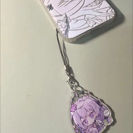 Honkai:Star Rail Phainon Mydei Chimeras Pet Acrylic Cellphone Strap Lanyard For Mobile Phone Case Keychain Key Chain Cover Hang