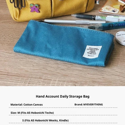 Large Capacity Canvas Storage Bag Simple Design For High School Students Multi-Layer Pencil Case And Bag For Boys And Girls