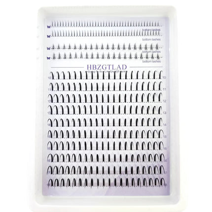 HBZGTLAD Lash Nails Extra Long Lash Nails Lash Bundles Lash Stretchers Bottom and Pointed Lash Clusters DIY Fairy/Manga Eyelash