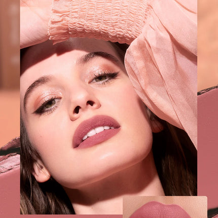 QIBEST Tapered Gradient Lip Liner Makeup Sets Matte Nude Brown Red Lipstick Waterproof Contouring Lipliner Lasting Makeup Kits