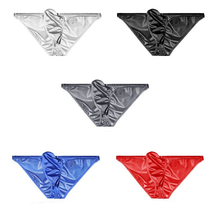 Japanese Men's Underwear Upturned Style Narrow Side Triangle Panties Low Waist Sexy Tight Half Wrap Buttocks Briefs