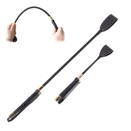 Black Horse Whip Leather Whip Bdsm Spanking Flogger Slave Bondage Restraints Sex Toys For Women Couples Adult Games 4 Sizes