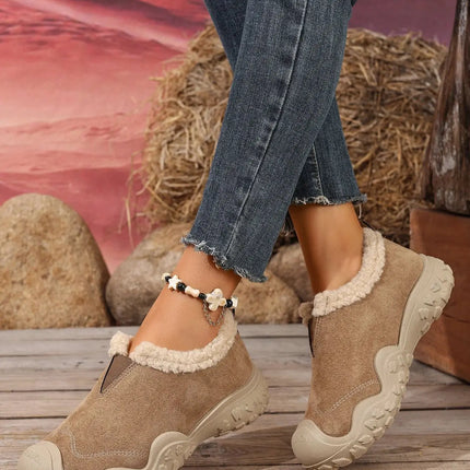 New Winter Women's Warm Casual Shoes, Plush Comfortable Versatile Shoes, the Best Gift for Women, Mom Shoes