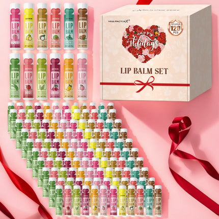 120pcs holiday gift box lipstick set moisturizing moisturizing and shiny Valentine's Day gift, luxury gift for women, and gift f