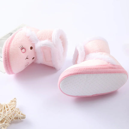 Infant Toddler Baby First Walkers Winter Thick Warm Newborn Shoes For Girls Boys Soft Fashion Bear Baby Boy Girl Shoes 0-9Month
