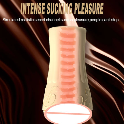 Male Sucking Masturbation Cup Soft Pussy Tight vagina Adult Oral Sex Training Vacuum Pocket Cup Men's Sex Toy