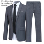 Silvery 2-piece suit / Asian S (EU XXXS)