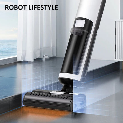 Cordless Handheld Vacuum Cleaner Wet Dry Cleaning Robot RL9Max 14000pa Super Strong Suction Self Heating Brush 4000mAh Battery
