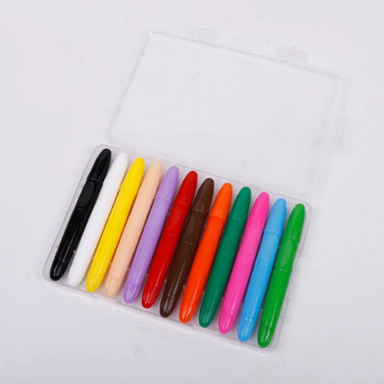12 face crayons for DIY makeup and face painting, easy to color and water-soluble, suitable for students and school performances