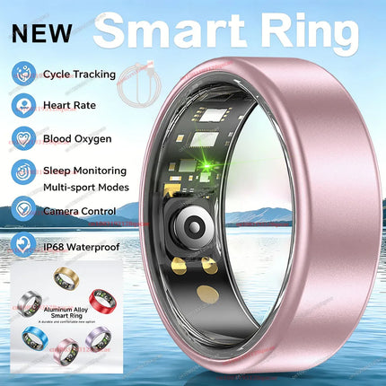 Colorful Smart Ring Women Men Blood Pressure Heart Rate Monitoring IP68 Waterproof 100+Sport Mode Super Light Smartring 2026 New