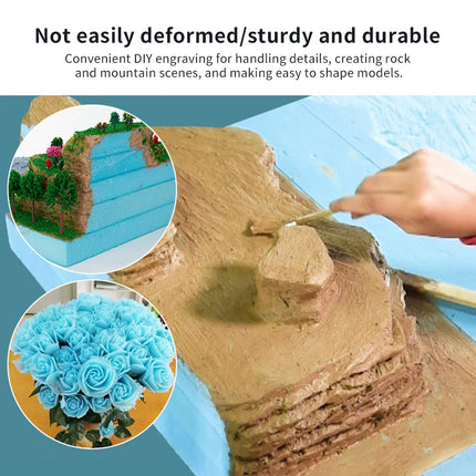 5pcs Foam Bricks DIY Model Foam Board Diorama Base Slab Foam Board Sheet Handmade Crafts Sand Table Miniature Scenery Building