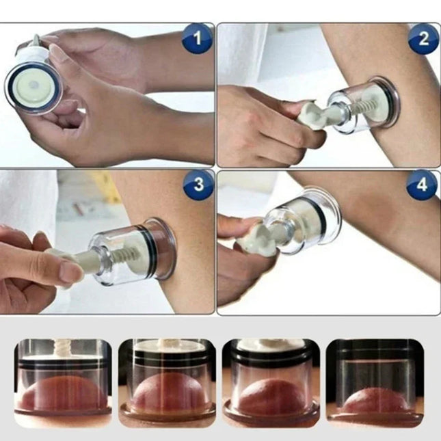 Vacuum Suction Cupping Cup Nipple Enhancer Massage Vacuum Cups Plastic Enlarger Suction Enlarger Body Breast Massager Cups