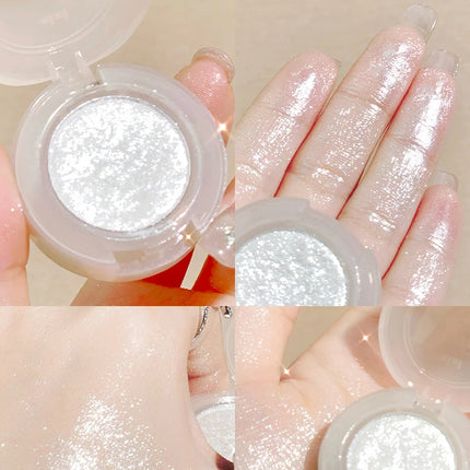 Diamond Highlighter Palette Gorgeous Glitter Eyeshadow Glossy Shiny Silkworm Shadow Shimmer Cowherd Weaver Girl Eyes Makeup