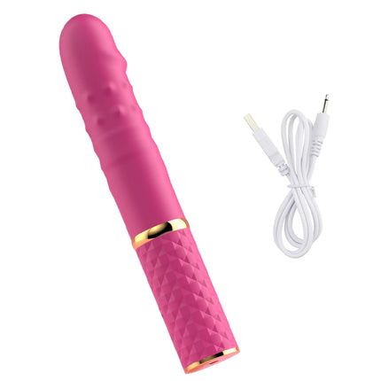 Mini Size Thrusting Dildo Vibrator Suction Cup G Spot Massager 10 Modes Clitoral Stimulator Adult Sex Toy for Women Beginner