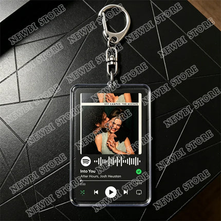 Hot TV Off Campus The Mixtape Keychains Into You U+Ur Hand Music Songs Keyings Jewelry Elle Kennedy Garrett Graham Fans Gifts