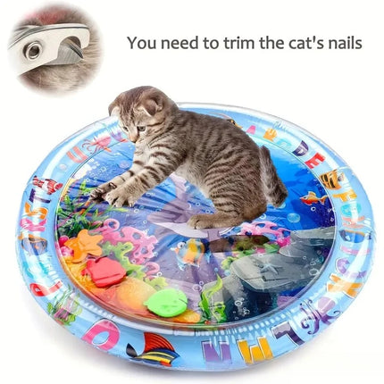 Cat Water Bed Mattress Pet Pat Water Mat Large Dog Inflatable Water Ice Mat Cooling Thickened Scratch-Resistant Small Fish Toy