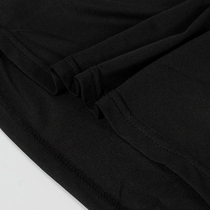 Mens Bodybuilding Sports Tight T-shirt Summer Compression Turtleneck Short Sleeve Gym Fitness Running Quick Dry Male Workout Top