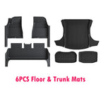 6PCS Floor Trunk Mat