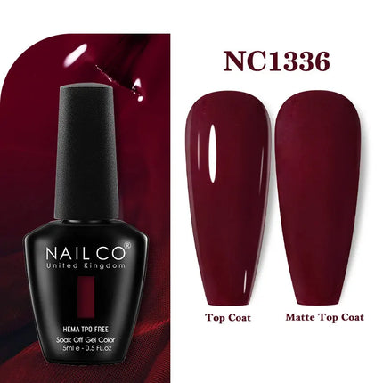 NAILCO 131Colors TPO FREE HEMA Vernis Semi Permanent UV Varnish Gel Nail Polish Nails Art Gel Manicure TOP BASE Varnish Hybrid