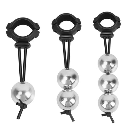 New 1Pc Male Penis Ring Exercise Device Weight Bearing Penis Extender Enlargement Stretcher Ball Semen Lock Sex Toys For Men