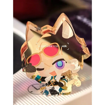 Honkai:Star Rail Imbibitor Lunae Mydie 5cm Mini Acrylic Figure Stand Model Plate DIY Desk Decor Standing Ornaments For Fans Gift