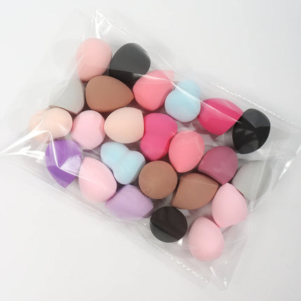 Medium Size Beauty Sponge 6/12/24/36/60 Pieces, Random Color and Shape, Foundation Mixing Beauty Sponge, Liquid, Cream and Powde