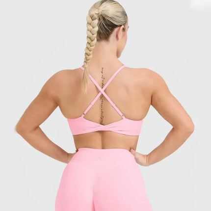 Women's Summer Vest Fitness Bra Shock-proof High-strength Suspension Breathable Quick-drying Yoga Vest Sports Underwear